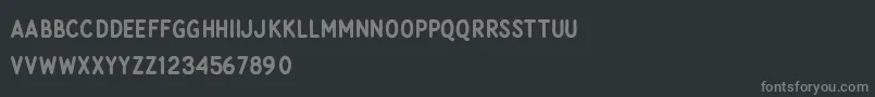 Lisätietoja Rocky Stone-fontista Rocky Stone-fontti – harmaat kirjasimet mustalla taustalla