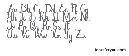 Шрифт Rocther script