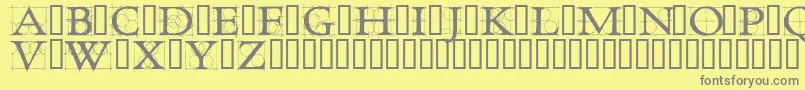 ROD      Font – Gray Fonts on Yellow Background