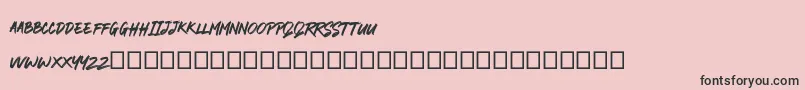 RODAMAS Font – Black Fonts on Pink Background