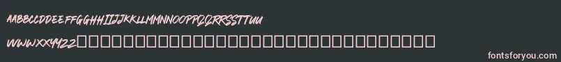 RODAMAS Font – Pink Fonts on Black Background