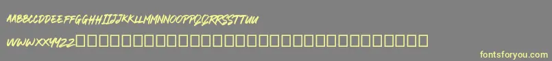 RODAMAS Font – Yellow Fonts on Gray Background