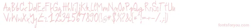 RODEK   -Schriftart – Rosa Schriften auf weißem Hintergrund