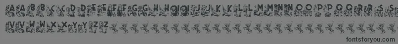 Rodeo CIES CAPS II Font – Black Fonts on Gray Background