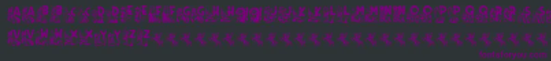 Rodeo CIES CAPS II Font – Purple Fonts on Black Background