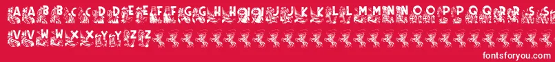 Rodeo CIES CAPS II Font – White Fonts on Red Background