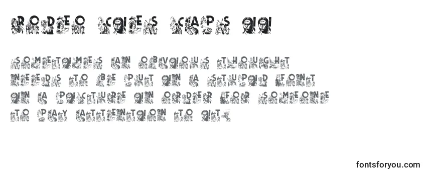 Rodeo CIES CAPS II (138979) フォントのレビュー
