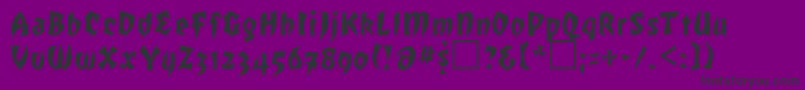 ROF     Font – Black Fonts on Purple Background