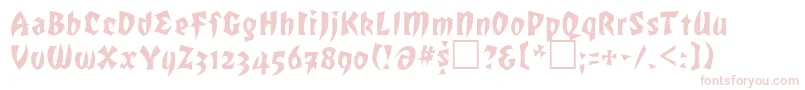 ROF     Font – Pink Fonts on White Background