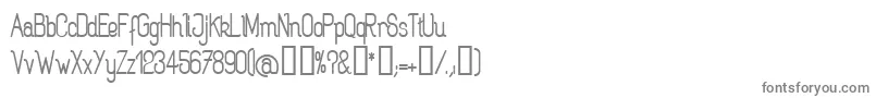 フォントROGAB    – 白い背景に灰色の文字