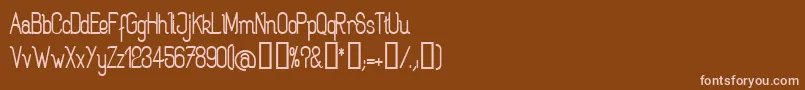Шрифт ROGAB    – розовые шрифты на коричневом фоне