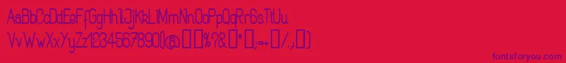 ROGAB    Font – Purple Fonts on Red Background