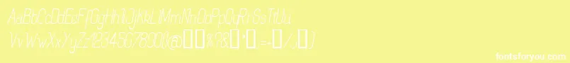 ROGAI    Font – White Fonts on Yellow Background