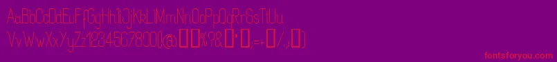 ROGARG   Font – Red Fonts on Purple Background