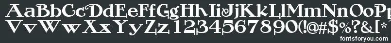 ROGERS-fontti – valkoiset fontit mustalla taustalla