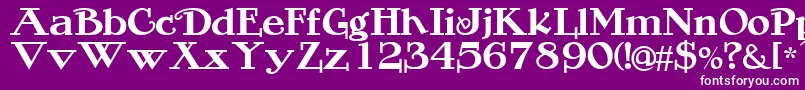 ROGERS Font – White Fonts on Purple Background