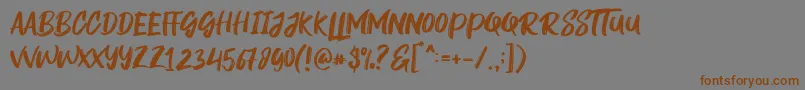 Rogeu Font – Brown Fonts on Gray Background