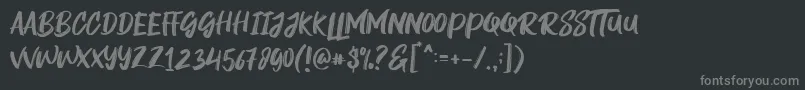 Rogeu Font – Gray Fonts on Black Background