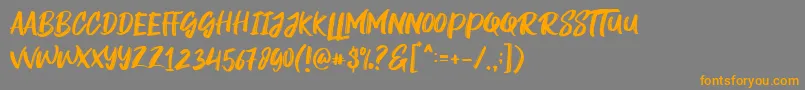 Rogeu Font – Orange Fonts on Gray Background