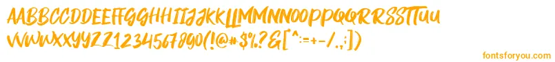 Rogeu Font – Orange Fonts on White Background