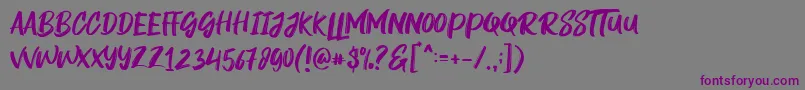 Rogeu Font – Purple Fonts on Gray Background