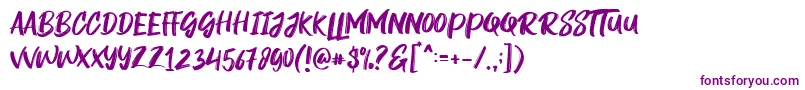 Rogeu Font – Purple Fonts on White Background