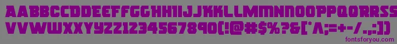 roguehero Font – Purple Fonts on Gray Background