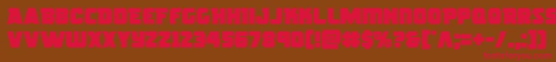 roguehero Font – Red Fonts on Brown Background