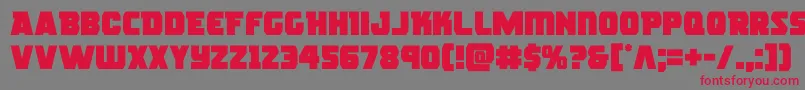 roguehero Font – Red Fonts on Gray Background