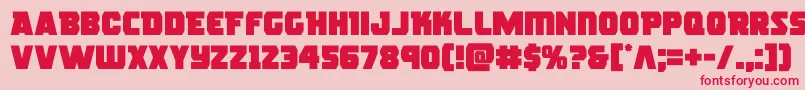 roguehero Font – Red Fonts on Pink Background