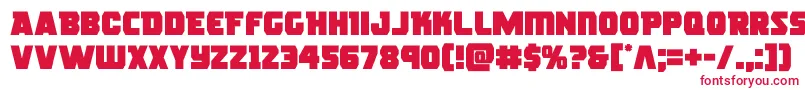 フォントroguehero – 赤い文字