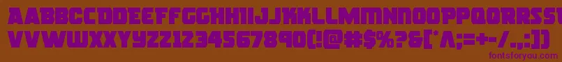 roguehero Font – Purple Fonts on Brown Background