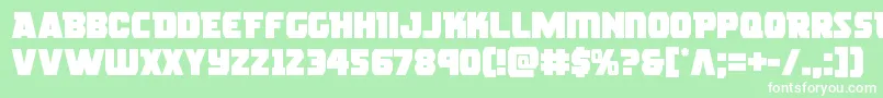 roguehero Font – White Fonts on Green Background