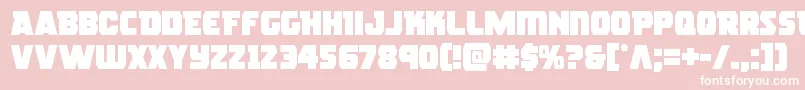 roguehero Font – White Fonts on Pink Background