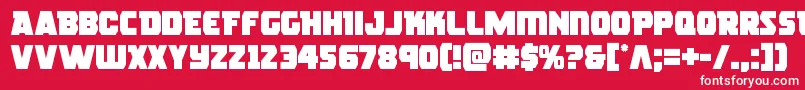 roguehero Font – White Fonts on Red Background
