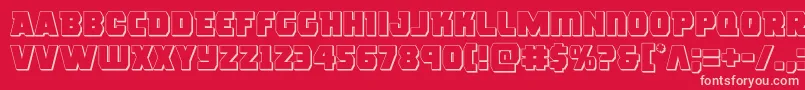 roguehero3d Font – Pink Fonts on Red Background