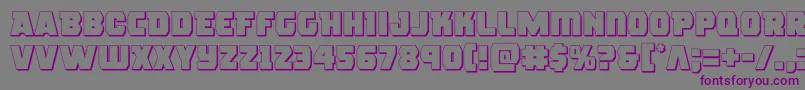 roguehero3d Font – Purple Fonts on Gray Background