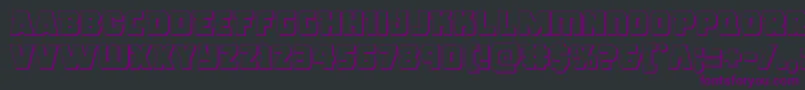 roguehero3d Font – Purple Fonts on Black Background