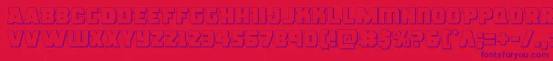 Шрифт roguehero3d – фиолетовые шрифты на красном фоне