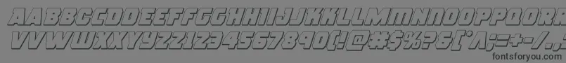 roguehero3dital Font – Black Fonts on Gray Background