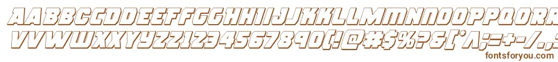 roguehero3dital Font – Brown Fonts on White Background