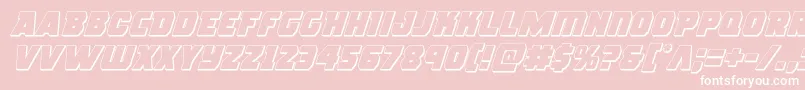 roguehero3dital Font – White Fonts on Pink Background