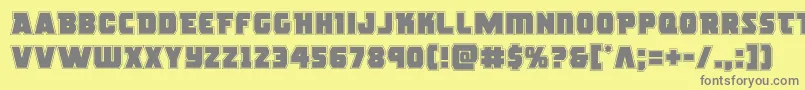 fuente rogueheroacad – Fuentes Grises Sobre Fondo Amarillo