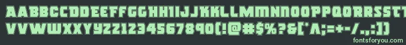 rogueheroacad Font – Green Fonts on Black Background