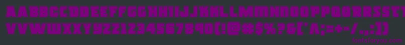 Więcej informacji o czcionce rogueheroacad Czcionka rogueheroacad – fioletowe czcionki na czarnym tle