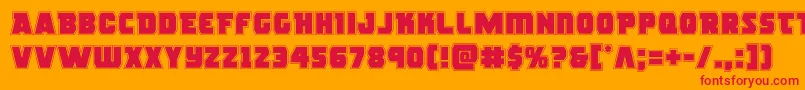 rogueheroacad Font – Red Fonts on Orange Background