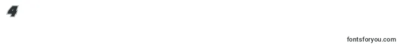 rogueheroacadital-Schriftart – Schriften für die Ziffer 4