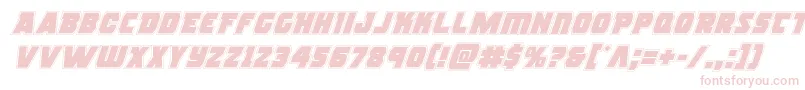 rogueheroacadital Font – Pink Fonts on White Background