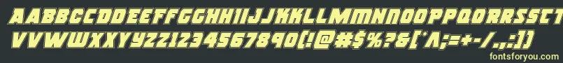 More about rogueheroacadital Font rogueheroacadital Font – Yellow Fonts on Black Background