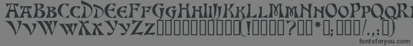 Weitere Informationen zur AltenburgTM-Schriftart AltenburgTM-Schriftart – Schwarze Schriften auf grauem Hintergrund